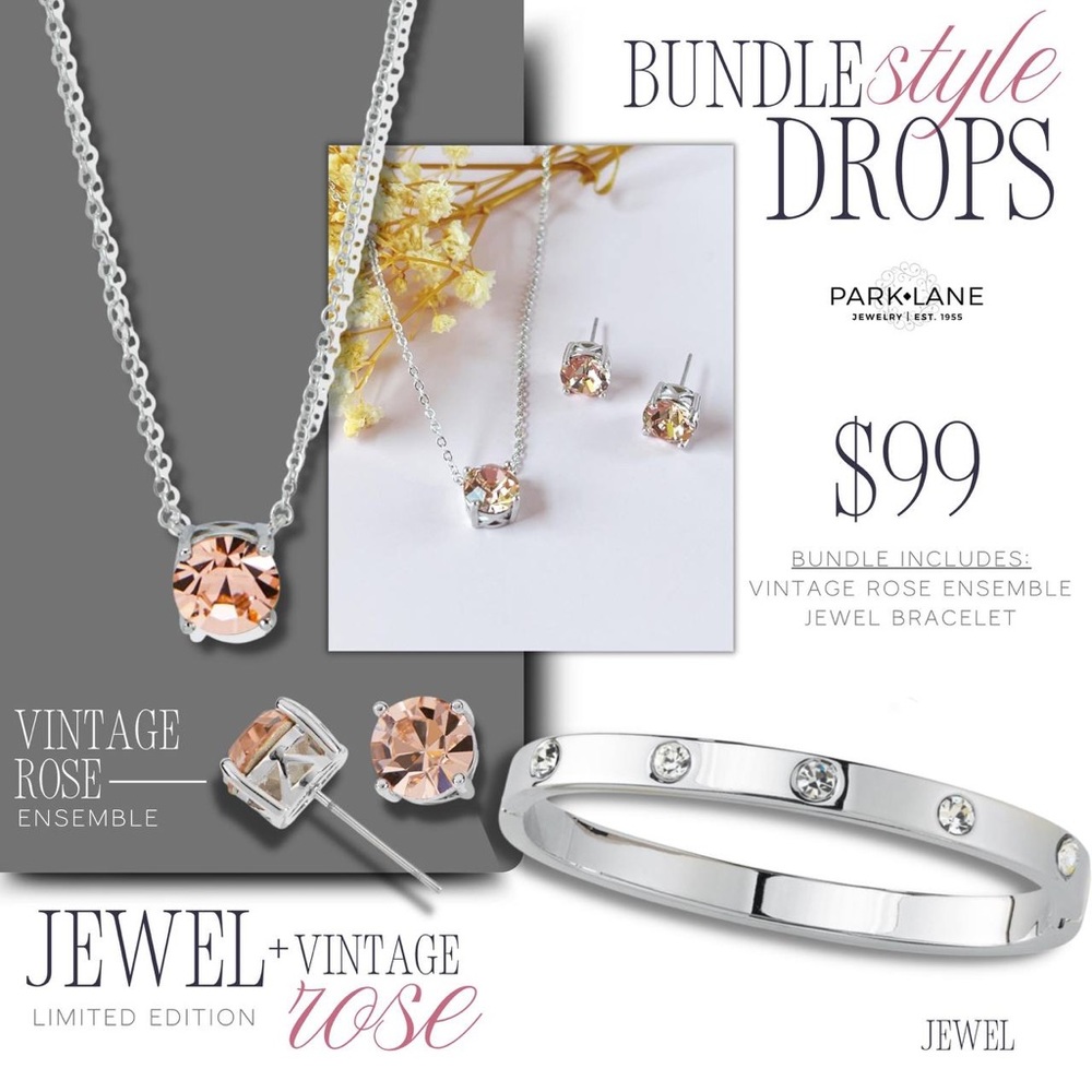 Park Lane Jewelry Jewel Rose Style Drop
